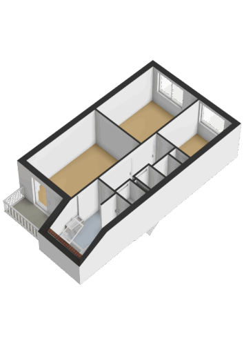 Eerste verdieping - 3D