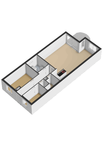 202_Begane grond - 3D