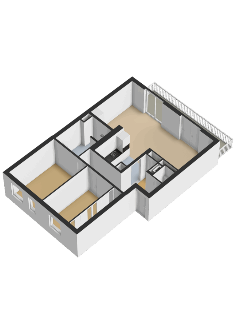 202_Eerste verdieping - 3D