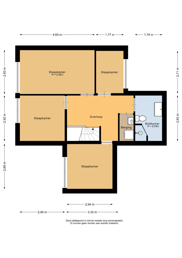 Eerste verdieping - 2D