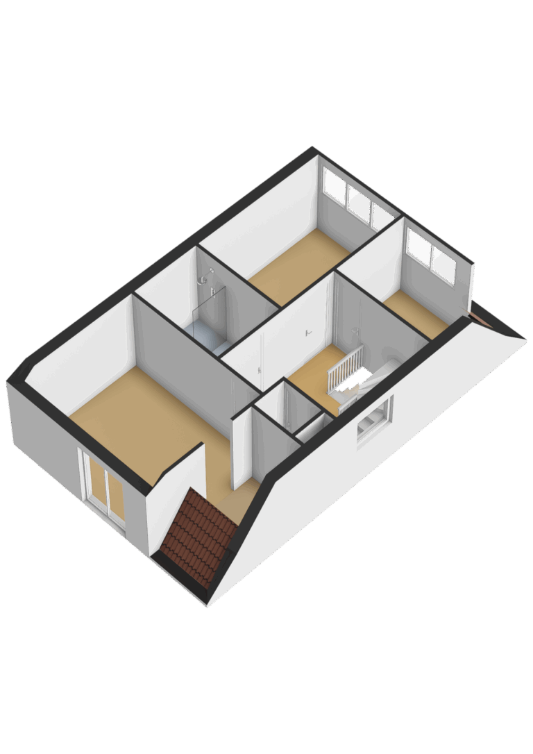 Eerste verdieping - 3D