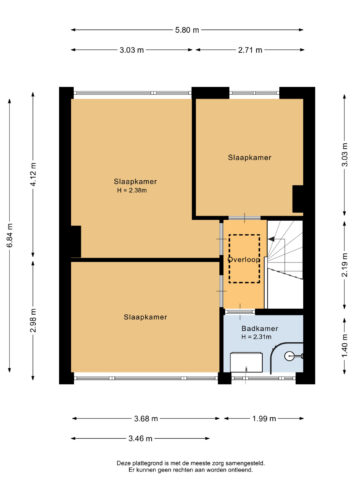 203_Eerste verdieping - 2D