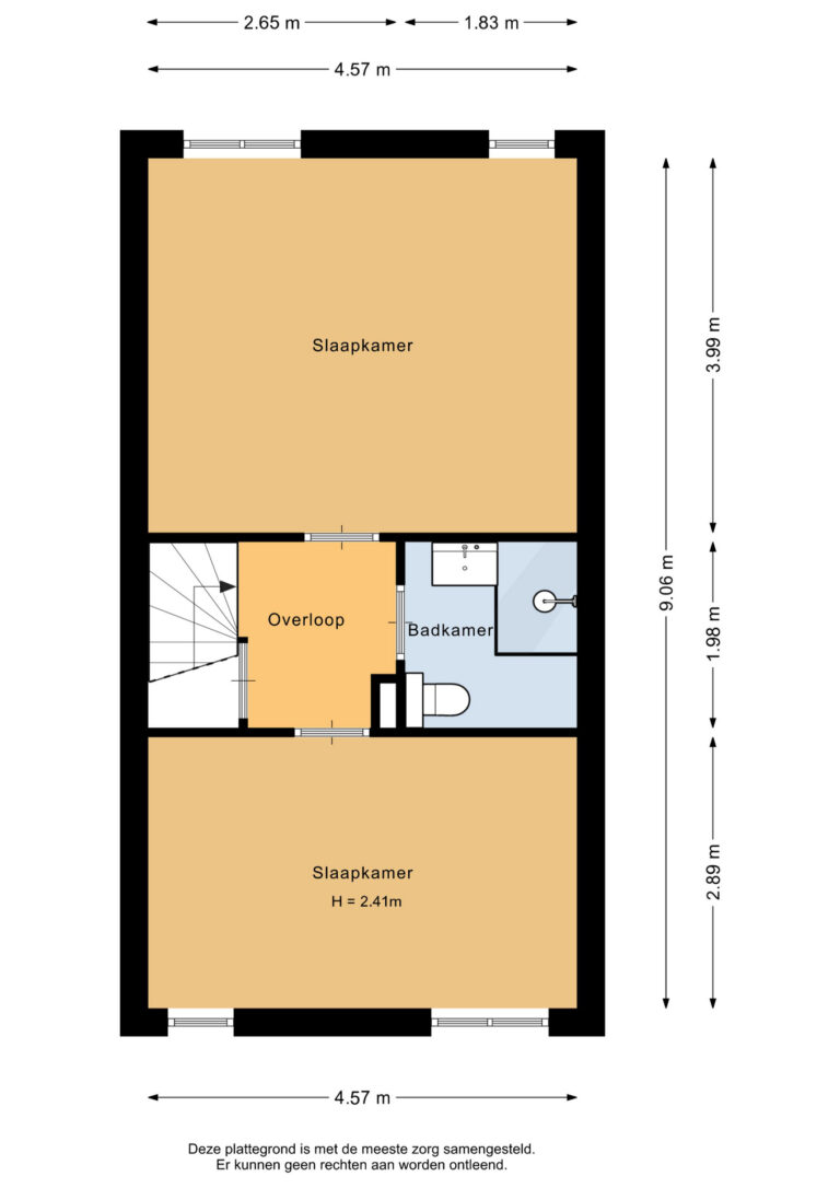 Eerste verdieping - 2D
