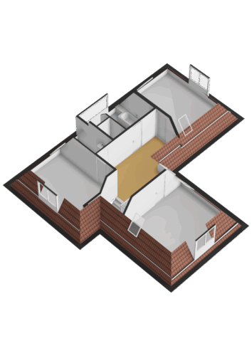 Eerste verdieping - 3D