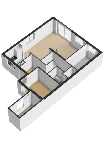 202_Begane grond - 3D