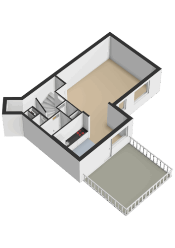 203_Eerste verdieping - 3D