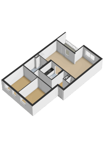 203_Eerste verdieping - 3D