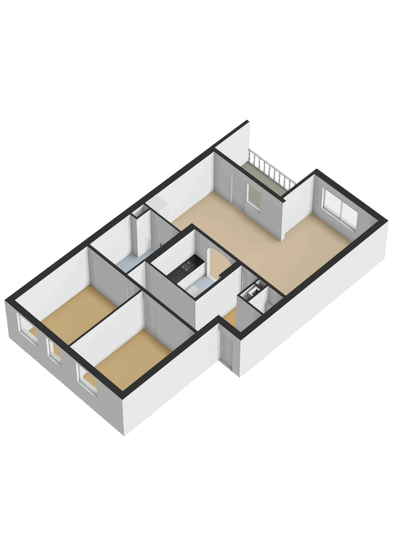 203_Eerste verdieping - 3D