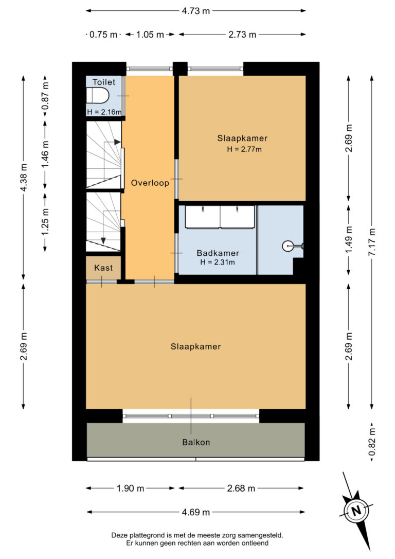 Eerste verdieping - 2D
