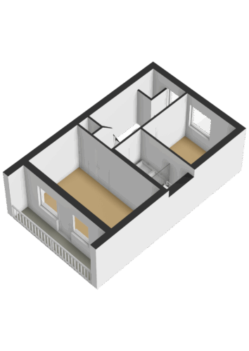 Eerste verdieping - 3D