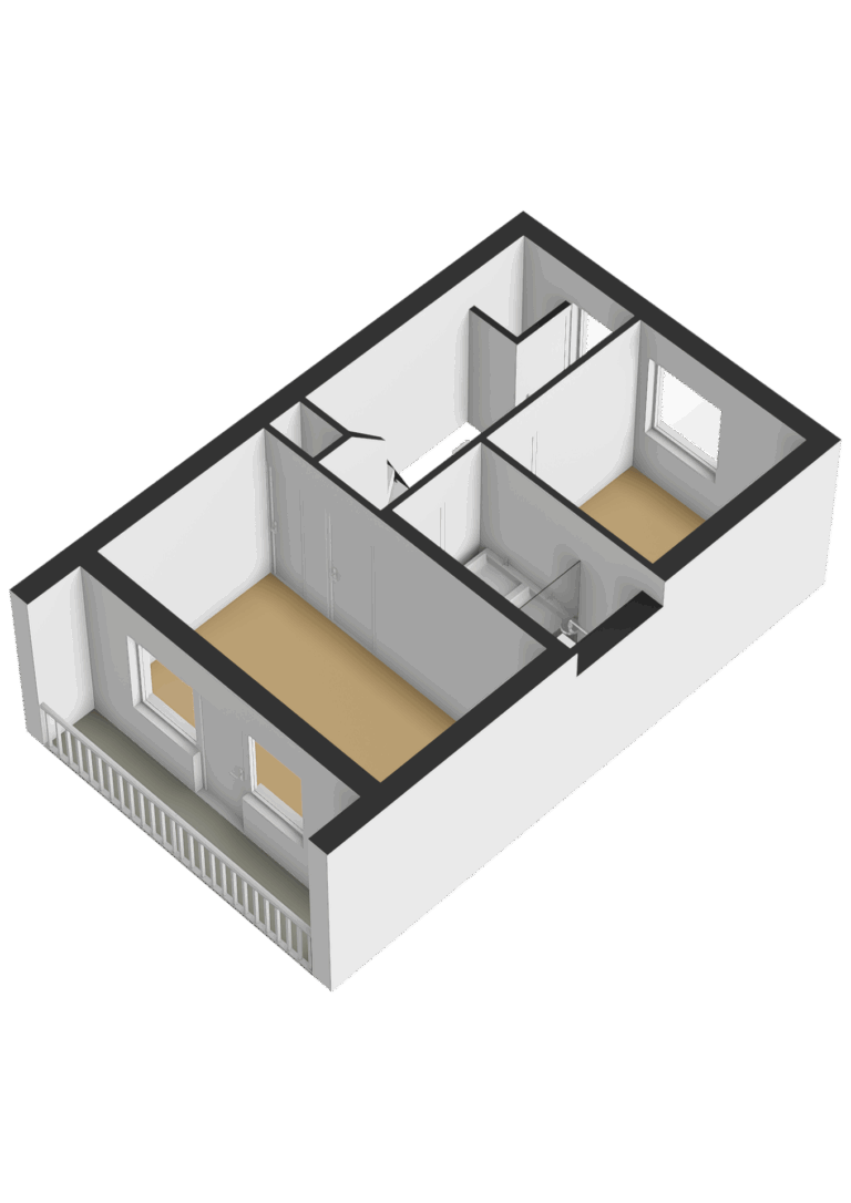 Eerste verdieping - 3D
