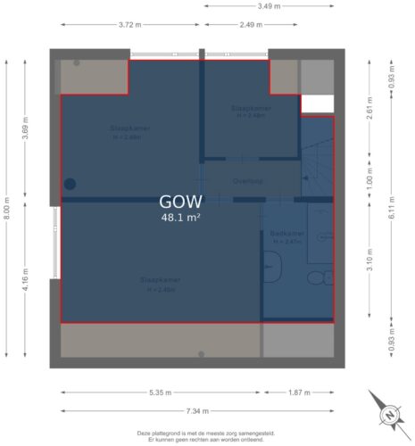 209_Eerste verdieping - markings