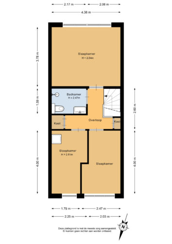 Eerste verdieping - 2D