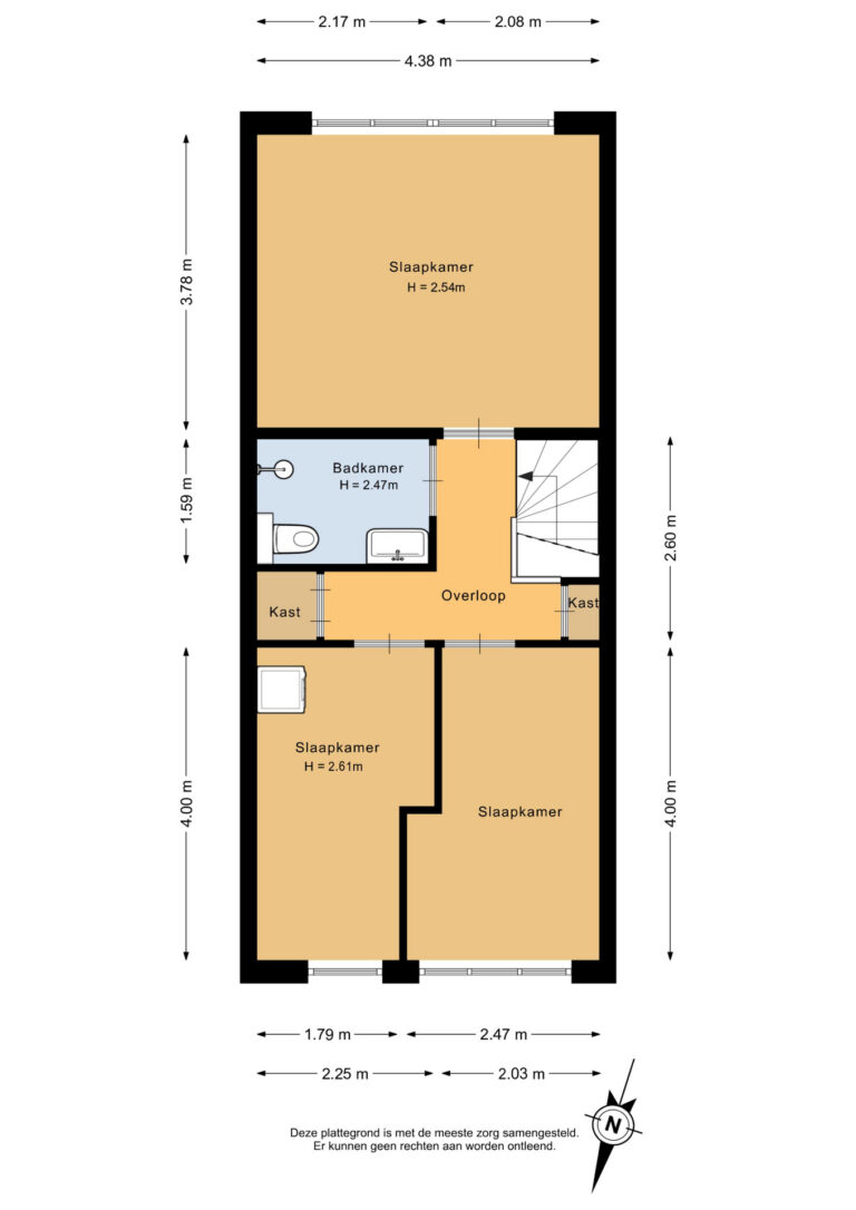 Eerste verdieping - 2D