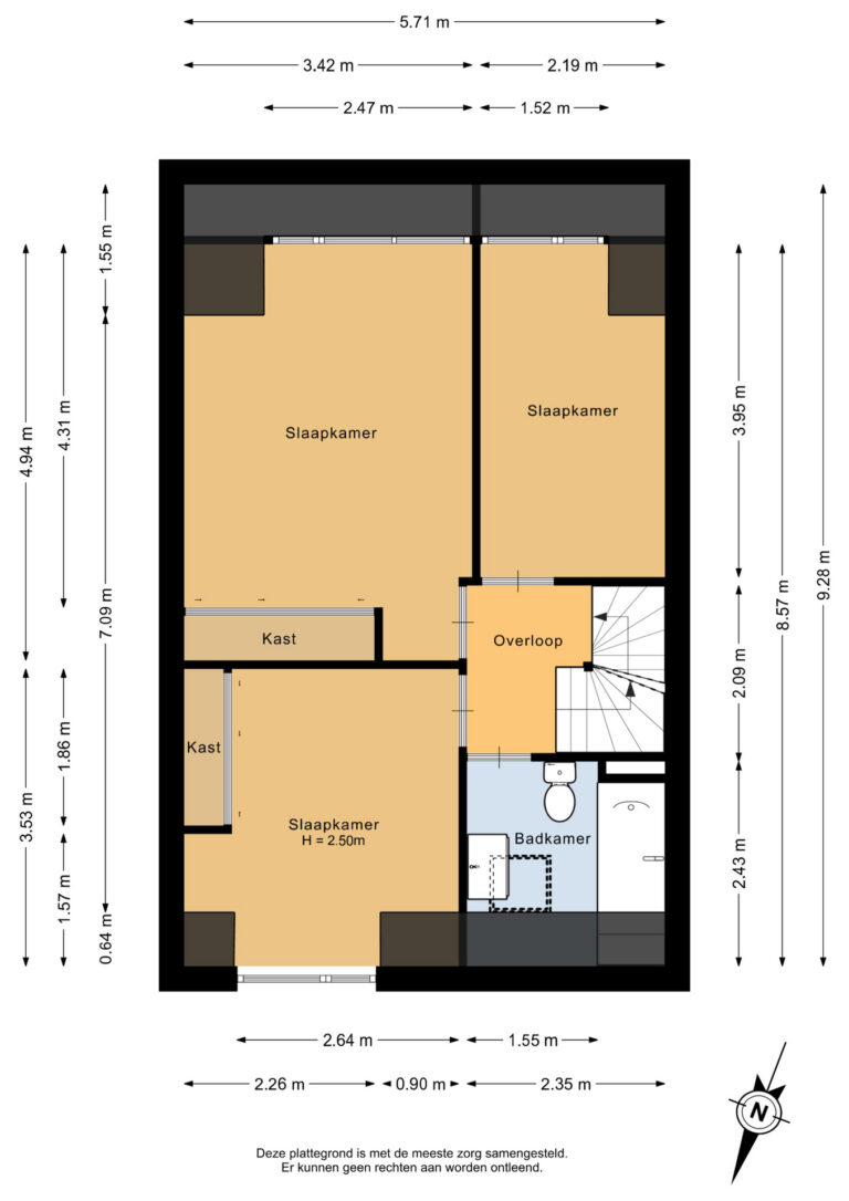 Eerste verdieping - 2D