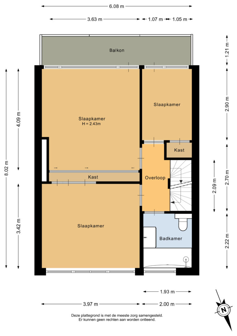 Eerste verdieping - 2D