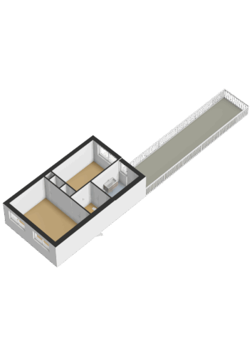 Eerste verdieping - 3D