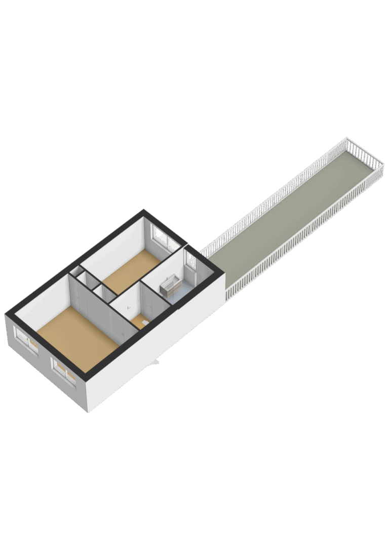 Eerste verdieping - 3D