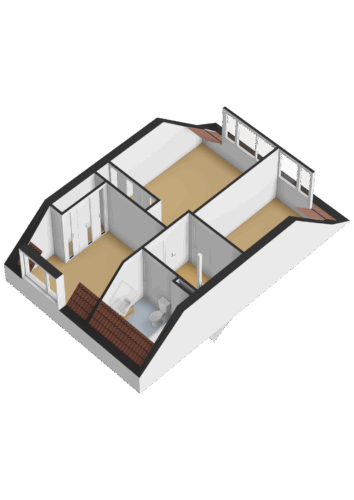 Eerste verdieping - 3D