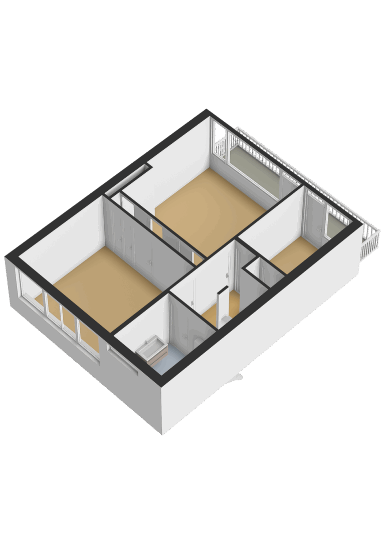 Eerste verdieping - 3D