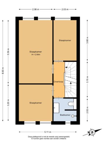 203_Eerste verdieping - 2D