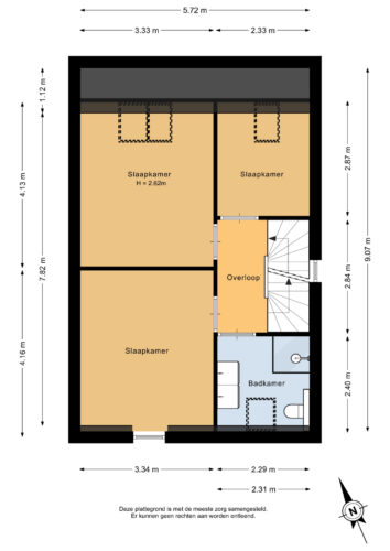 Eerste verdieping - 2D