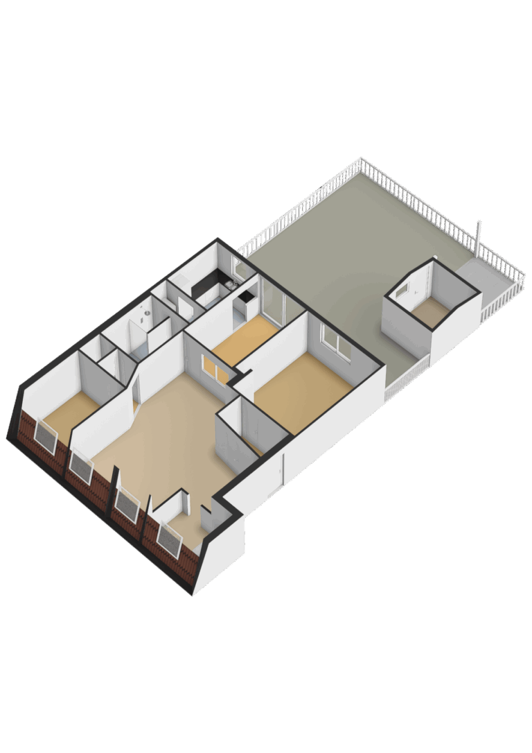 Eerste verdieping - 3D