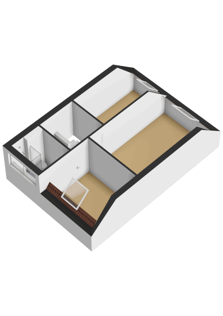 Eerste verdieping - 3D