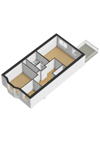 Eerste verdieping - 3D