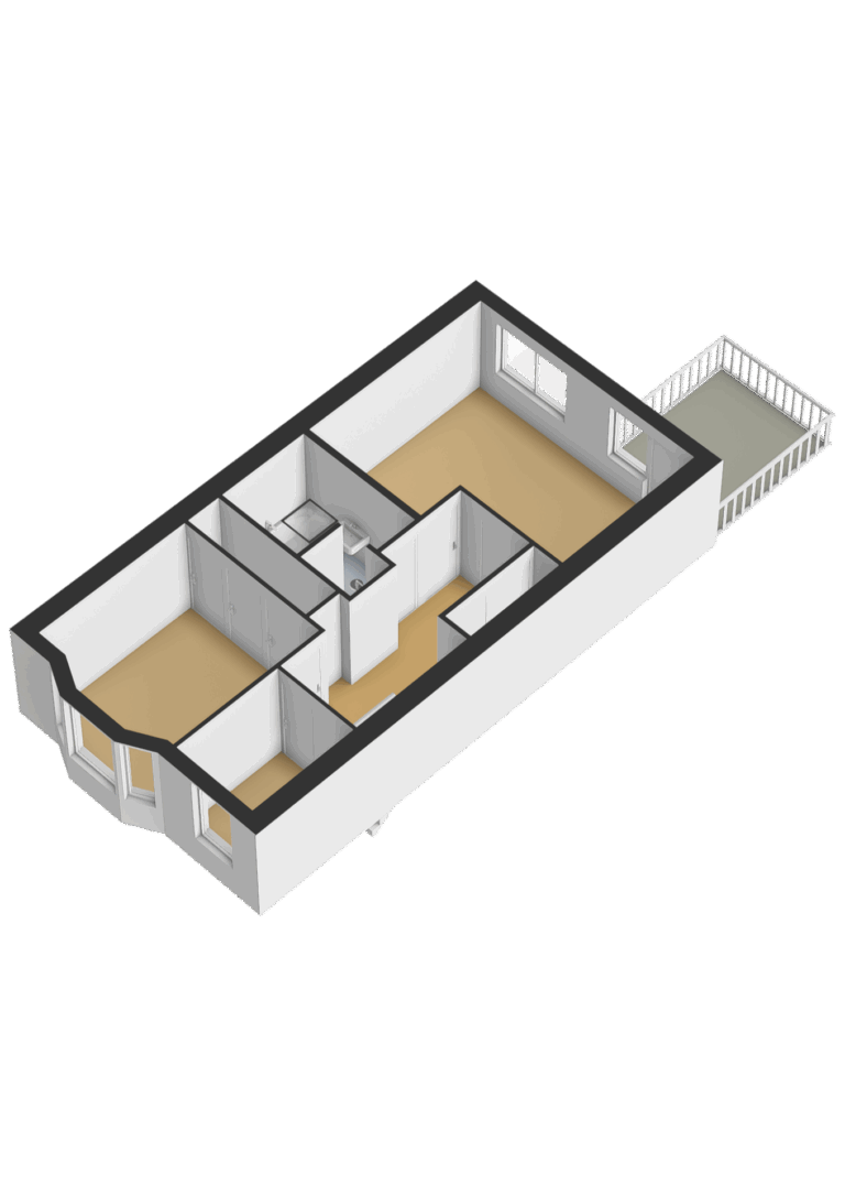 Eerste verdieping - 3D