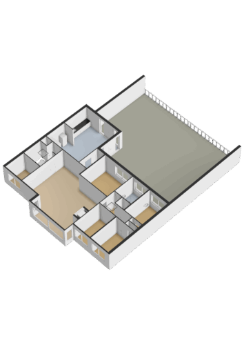 Eerste verdieping - 3D