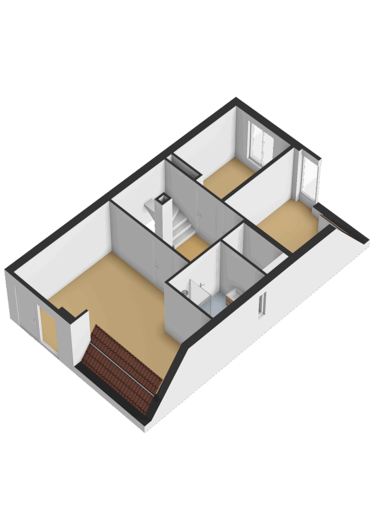 Eerste verdieping - 3D