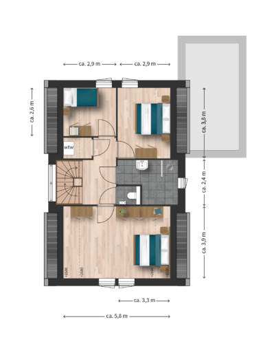 Plattegrond_VS2sp-Eerste-verdieping