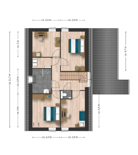Plattegrond_VS2sp-Eerste-verdieping