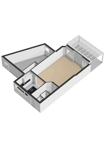 202_Begane grond - 3D