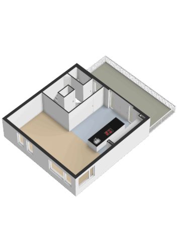 Eerste verdieping - 3D