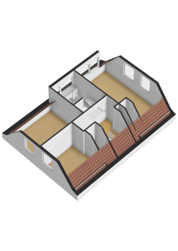 Eerste verdieping - 3D