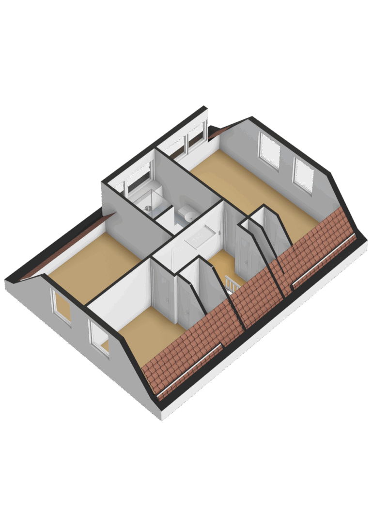 Eerste verdieping - 3D