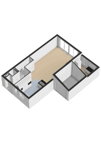 202_Begane grond - 3D