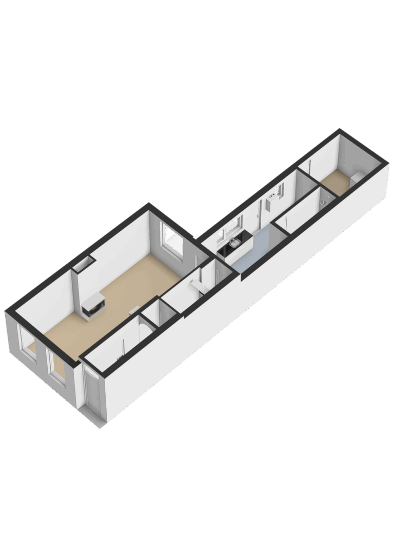 202_Begane grond - 3D