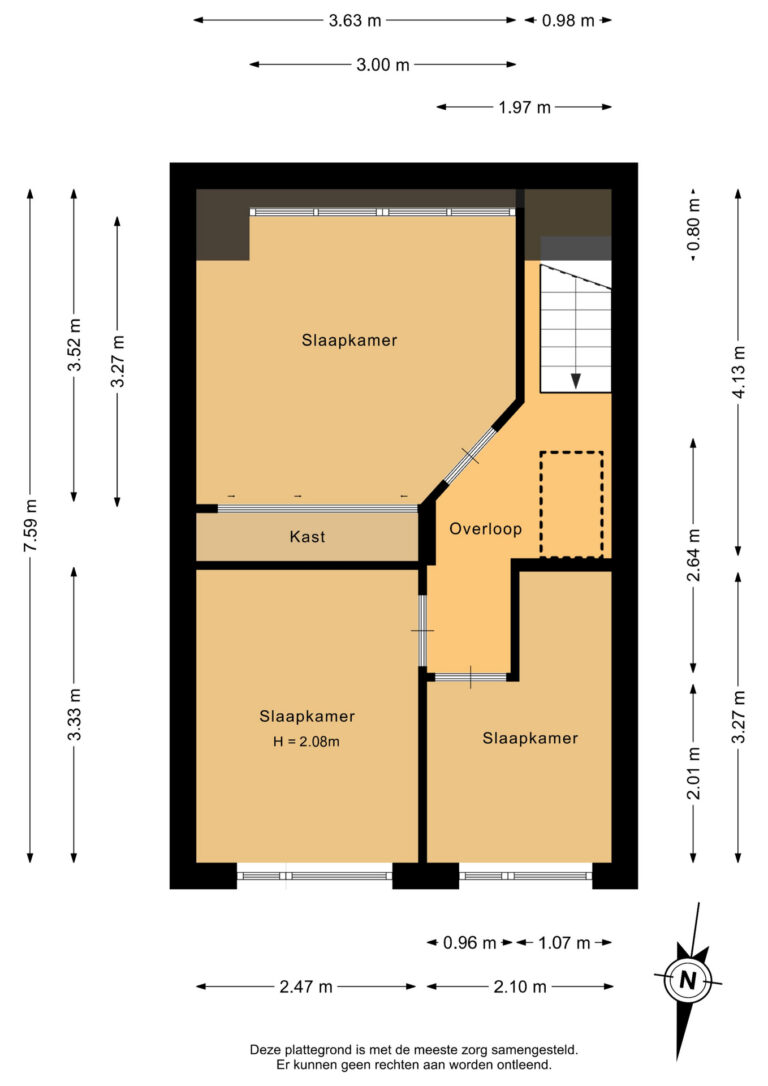 203_Eerste verdieping - 2D