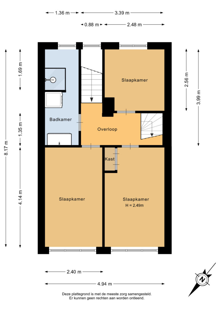 Eerste verdieping - 2D