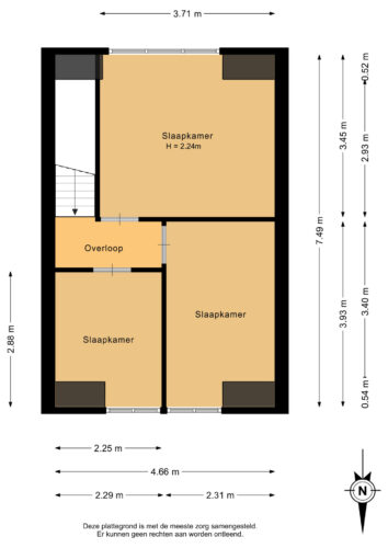 Eerste verdieping - 2D