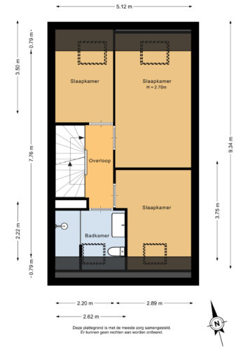 Eerste verdieping - 2D