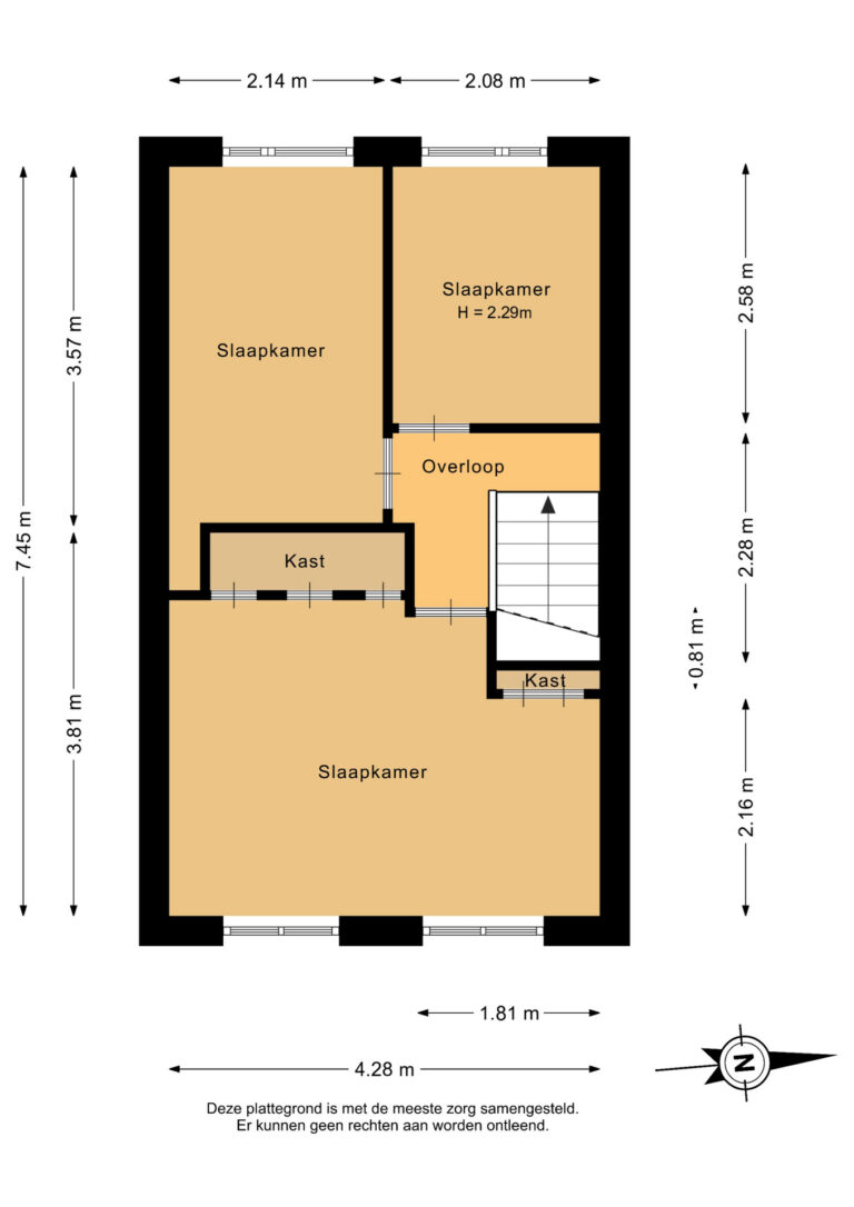 Eerste verdieping - 2D