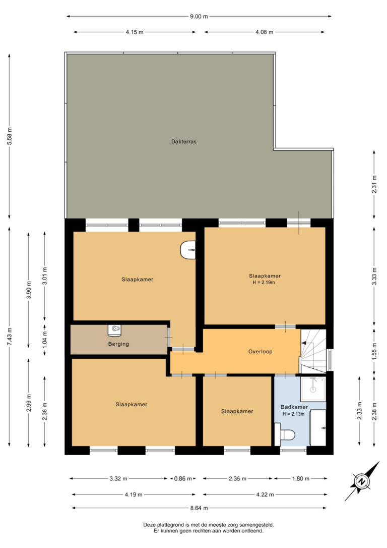 Eerste verdieping - 2D