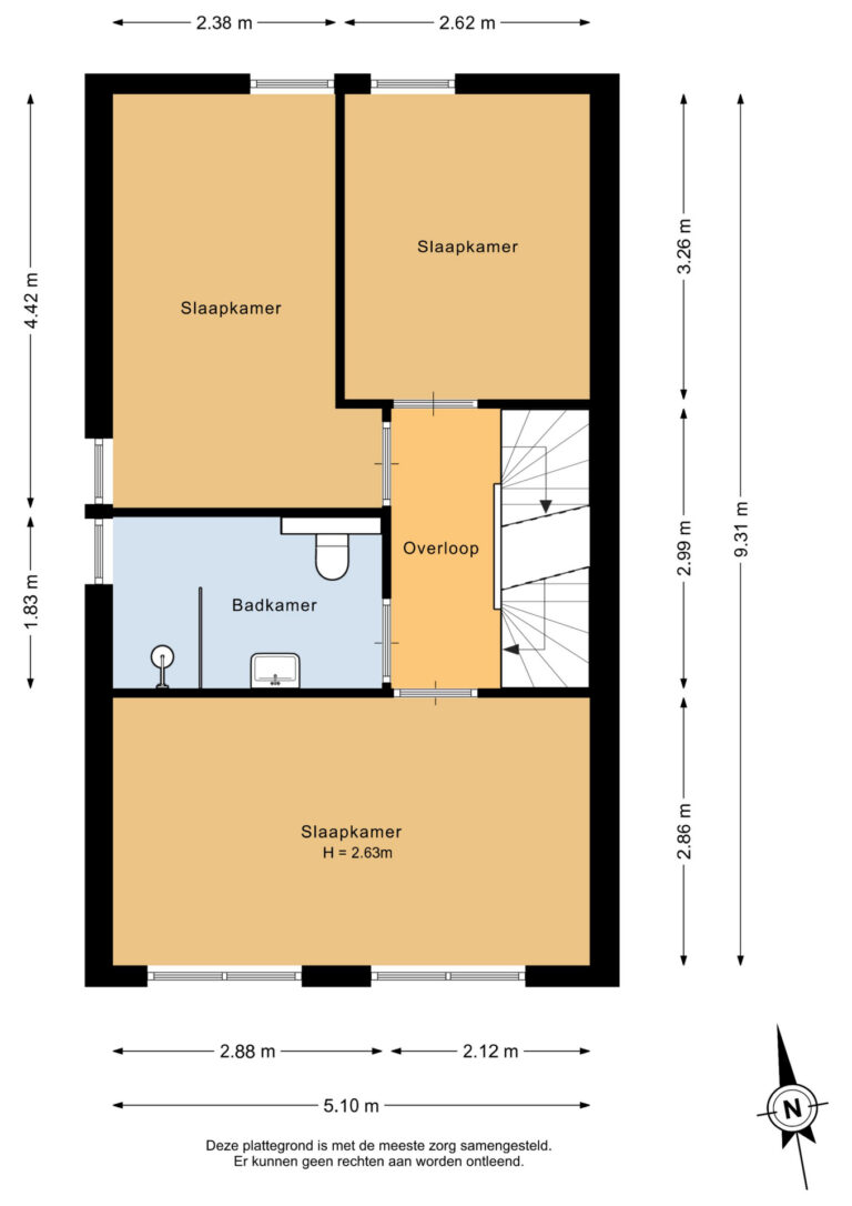 Eerste verdieping - 2D