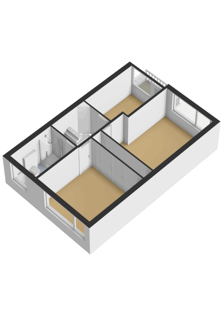 Eerste verdieping - 3D