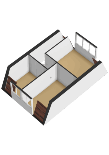 Eerste verdieping - 3D