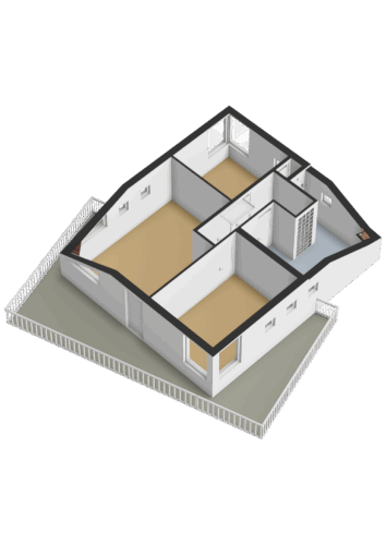 Eerste verdieping - 3D